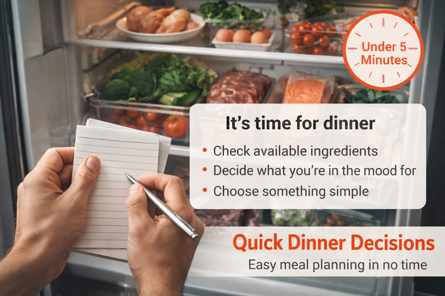 How to Decide What to Cook in Under 5 Minutes