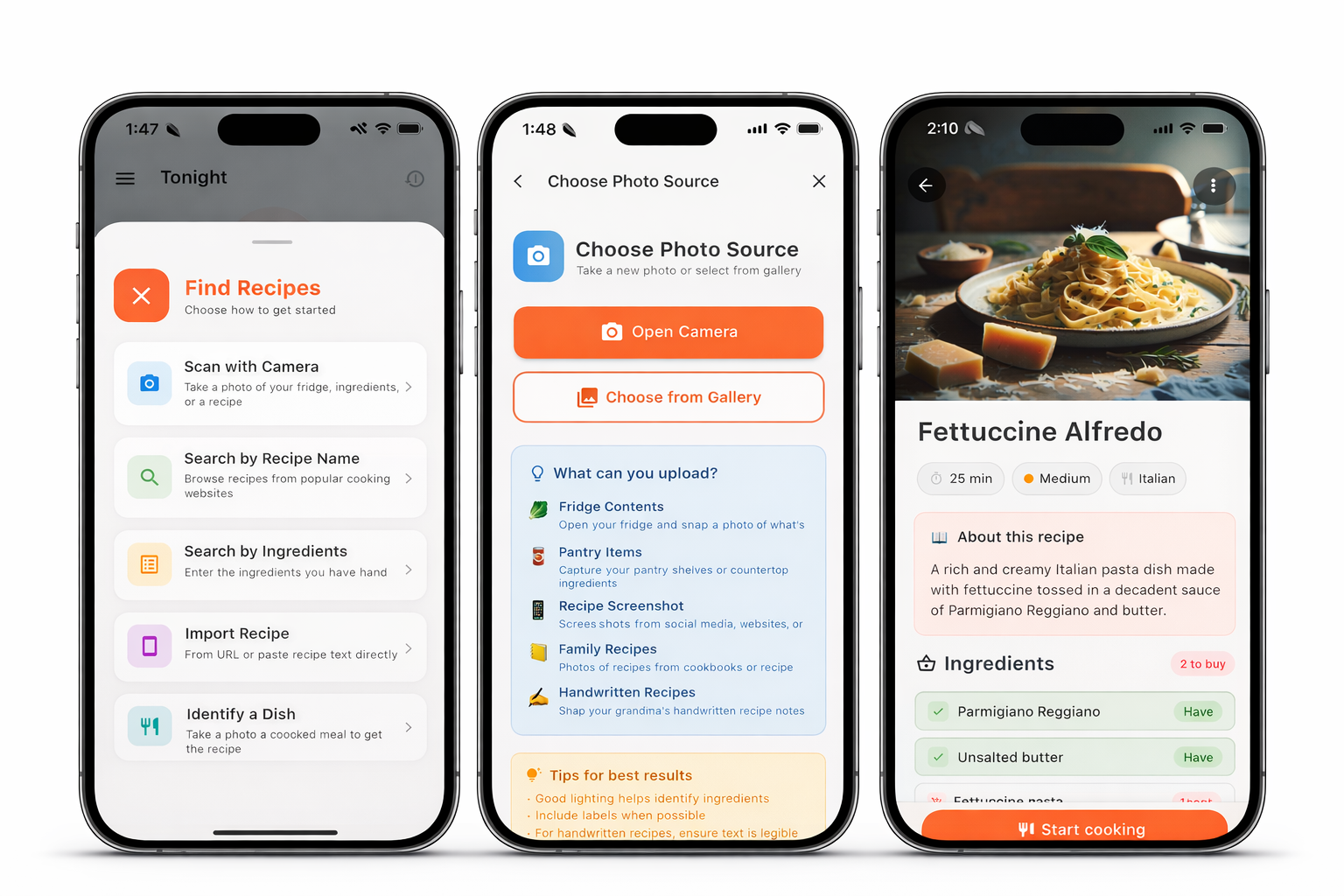 Scan feature screenshot